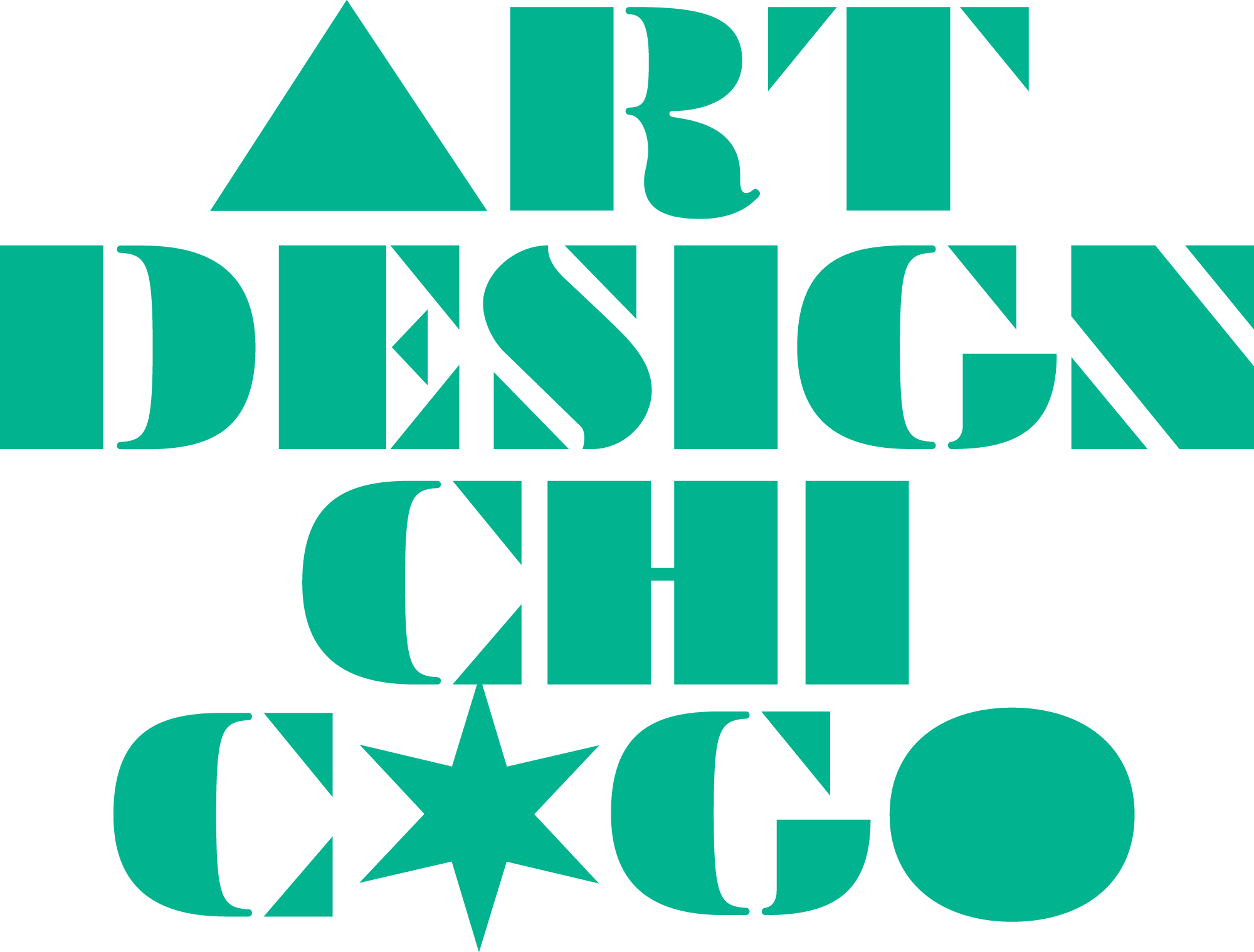Green logo that says Art Design Chicago.