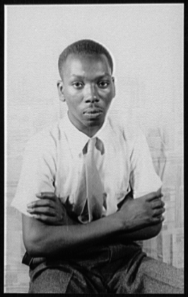 Portrait photograph of Jacob Lawrence