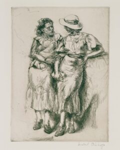 Etching on off-white wove paper